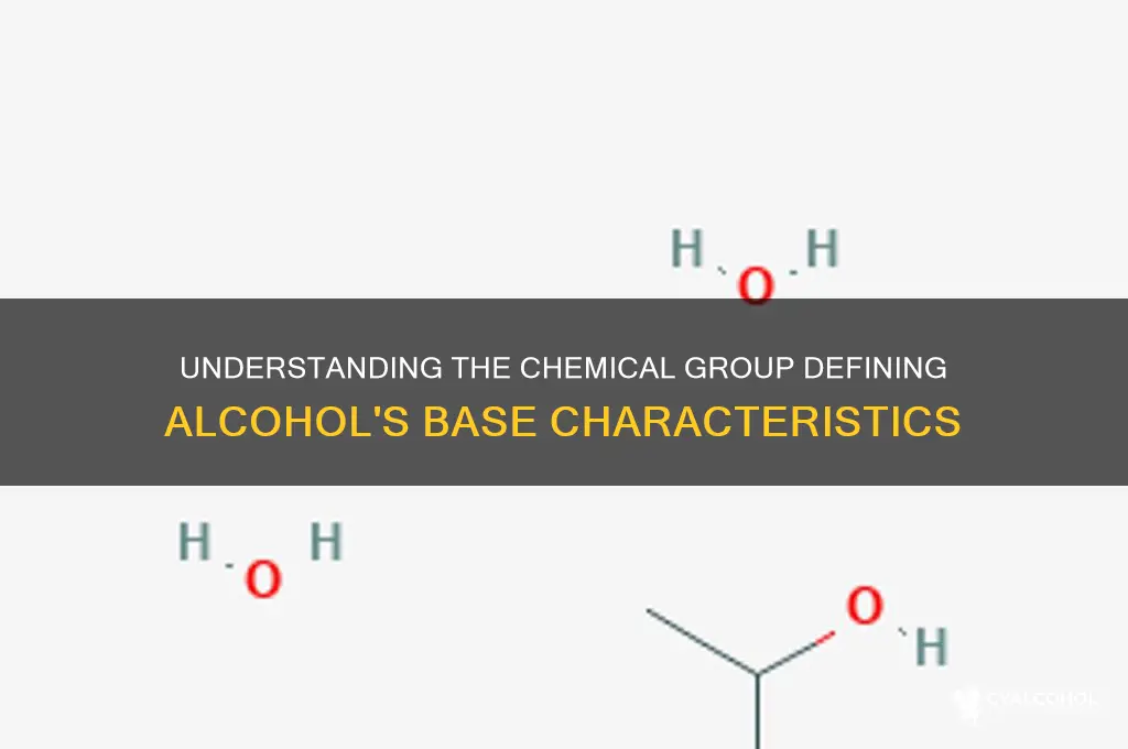 which group is the characteristic of alcohols base