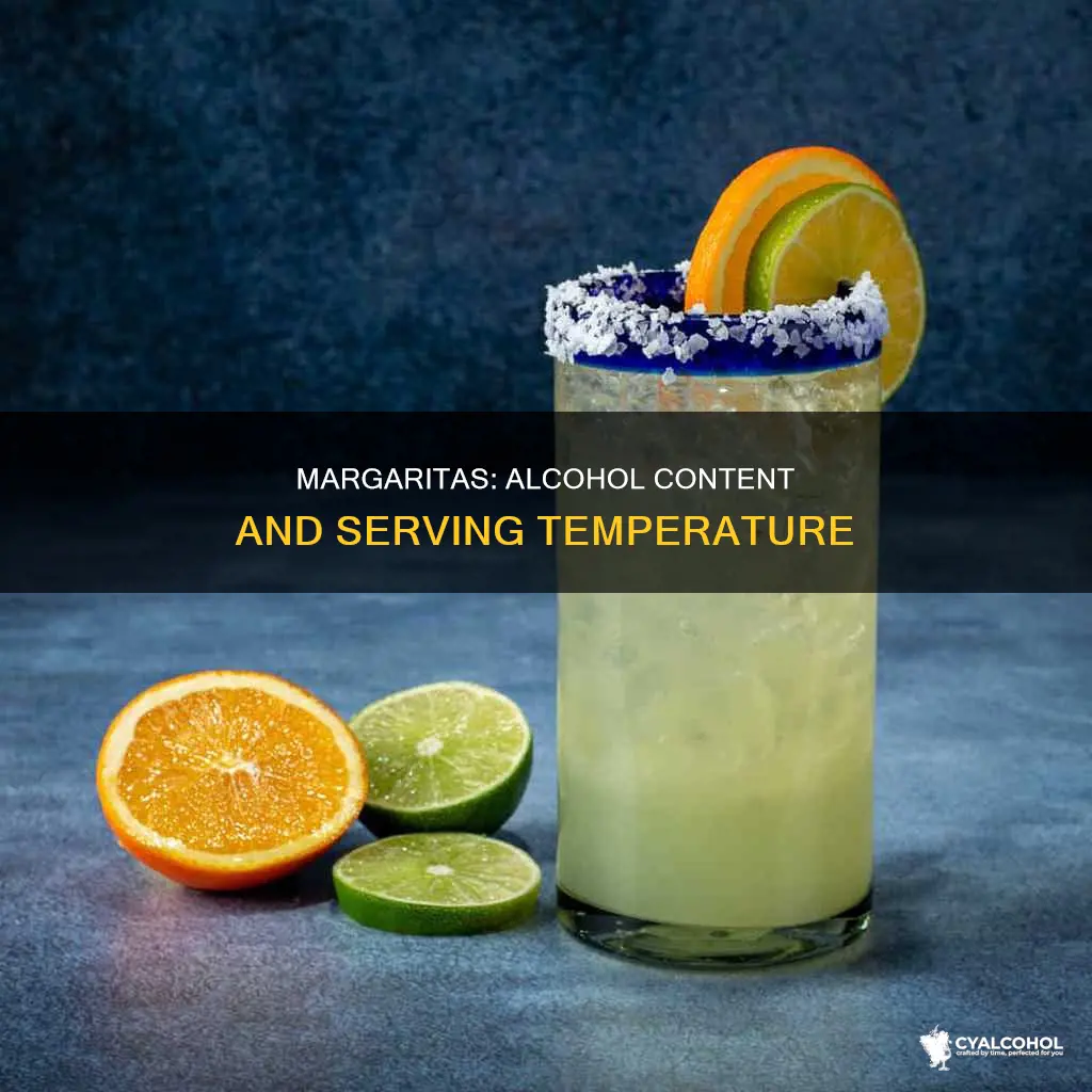 which has more alcohol frozen margarita or on the rocks