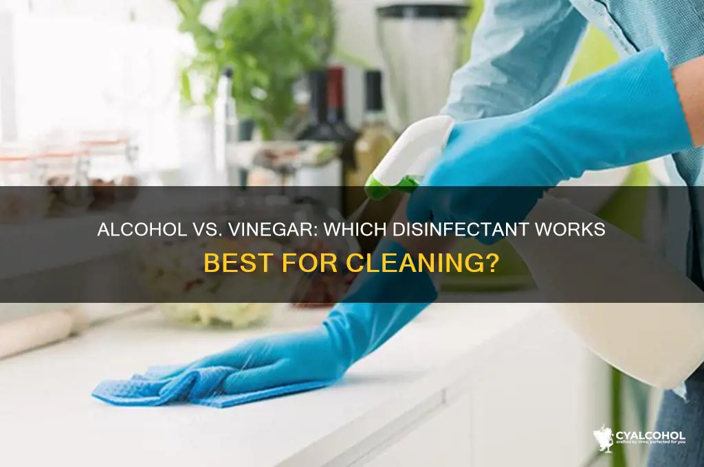 which is a better disinfectant alcohol or vinegar