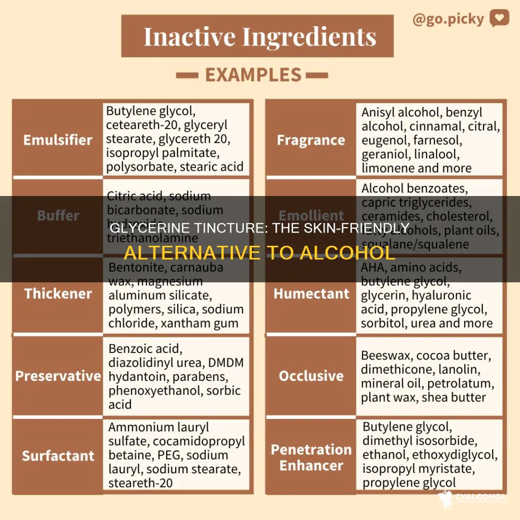 which is best for skincare alcohol or glycerine tincture