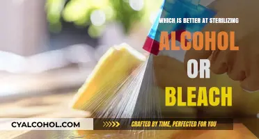 Alcohol vs. Bleach: Which Sterilizing Agent Reigns Supreme?