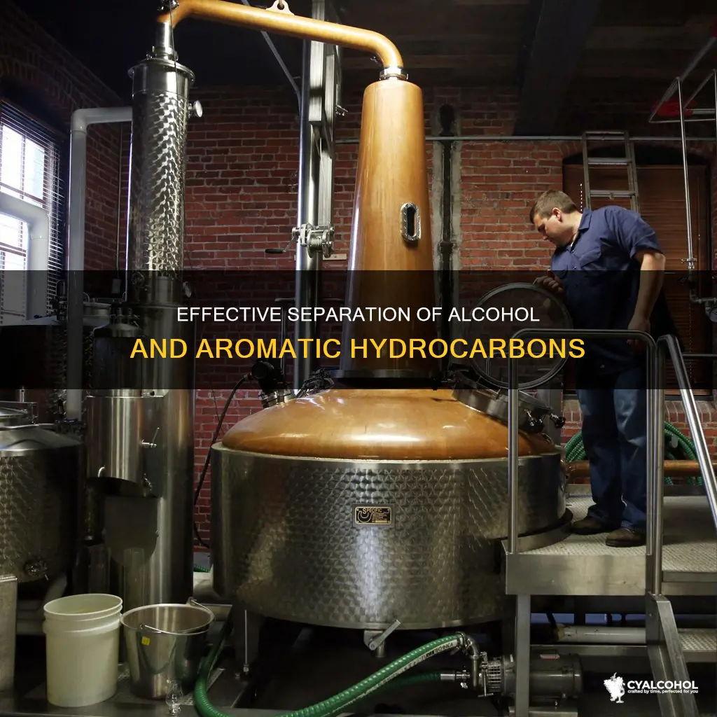 which is better for separating alcohol from aromatic hydrocarbon
