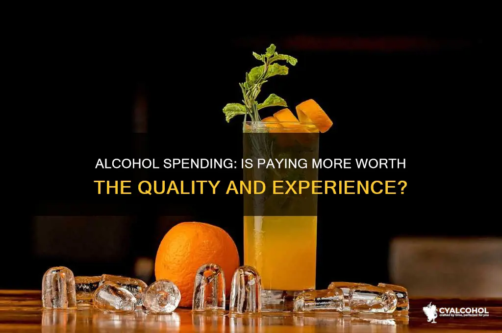 which is better paying for alcohol