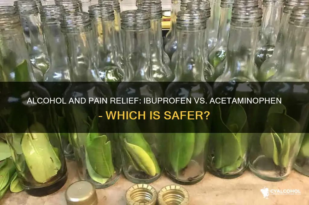 which is better with alcohol ibuprofen or acetaminophen