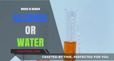 Alcohol vs. Water: Unraveling the Density Mystery and Its Implications