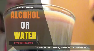 Alcohol vs. Water: Unveiling the Heavier Liquid in a Simple Comparison