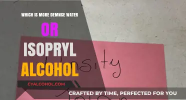 Water vs. Isopropyl Alcohol: Comparing Density and Practical Applications