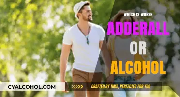Adderall vs. Alcohol: Comparing the Risks and Consequences