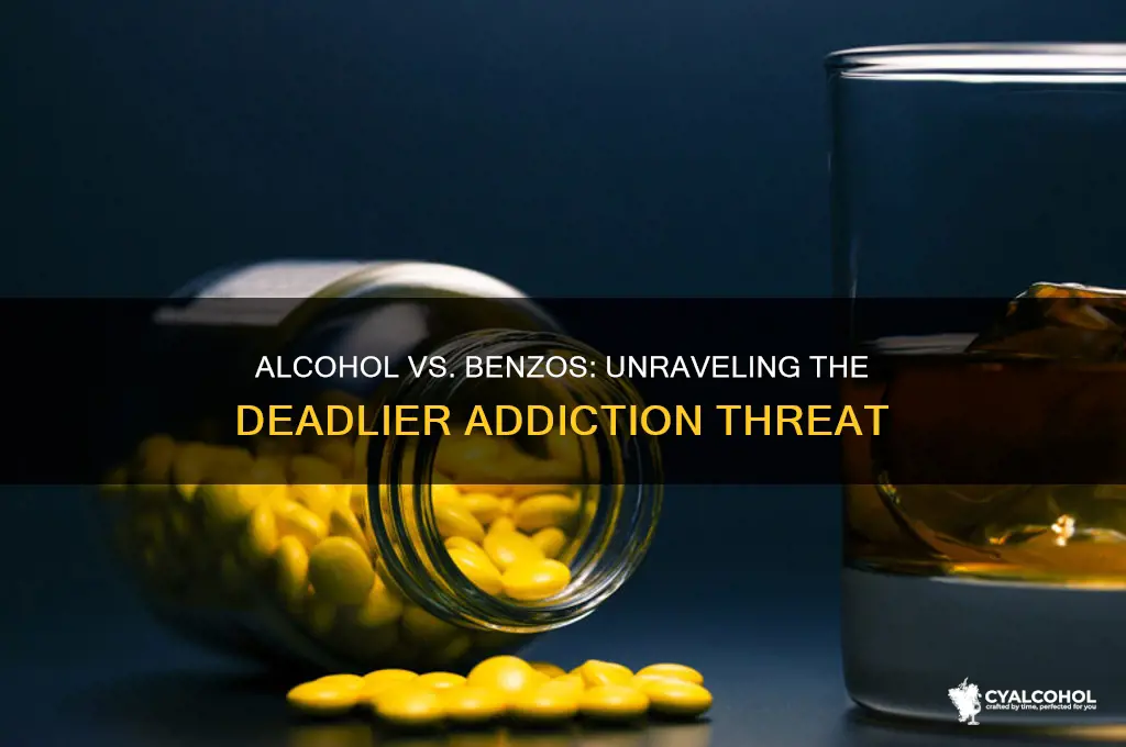 which is worse alcohol or benzos