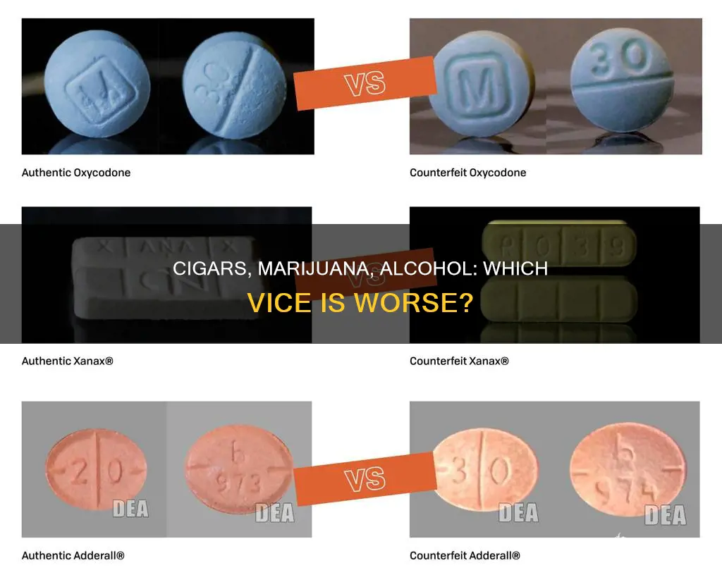 which is worse for you cigars marijana or alcohol