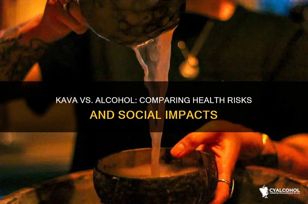 which is worse kava or alcohol
