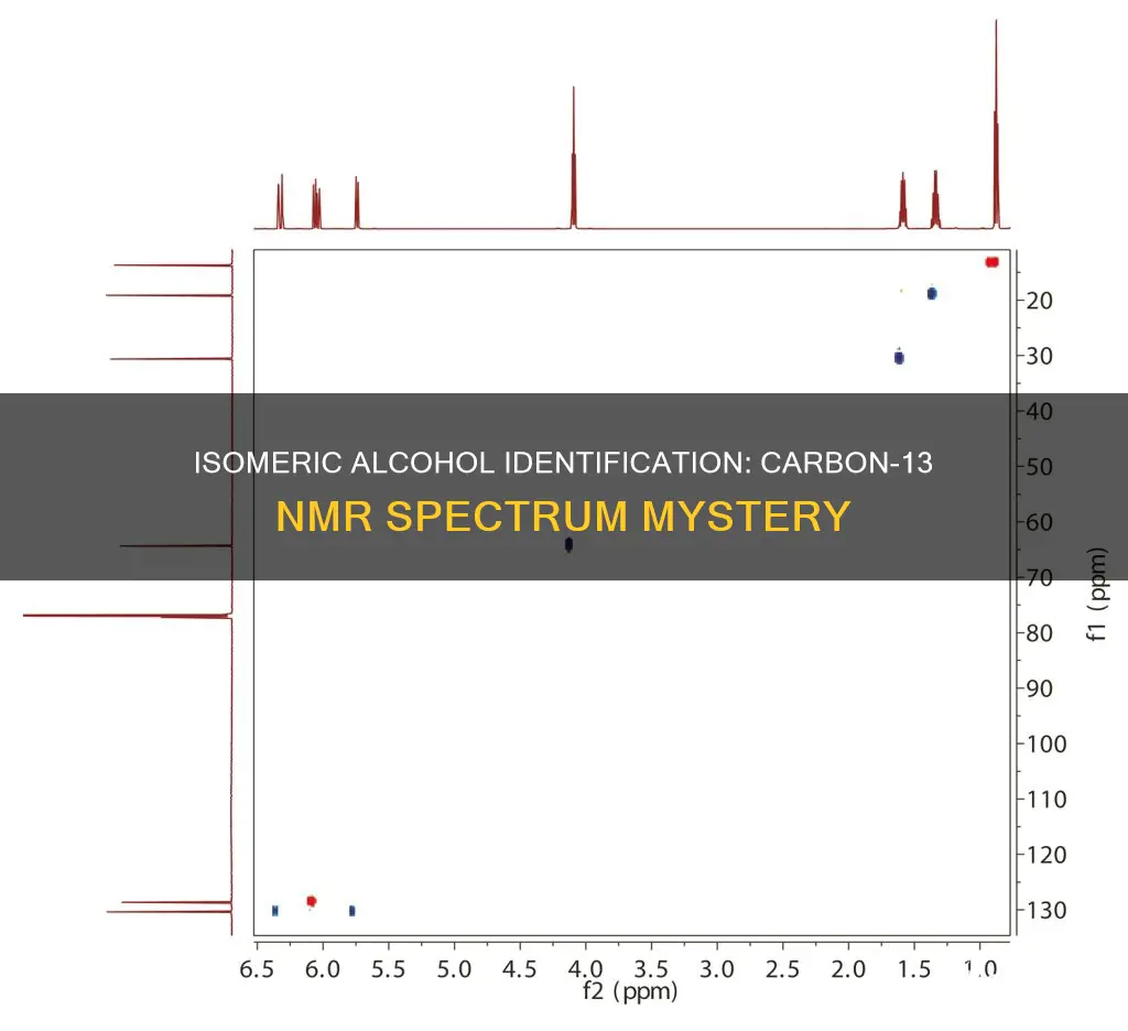 which isomeric alcohol gives rise to this carbon-13 nmr spectrum