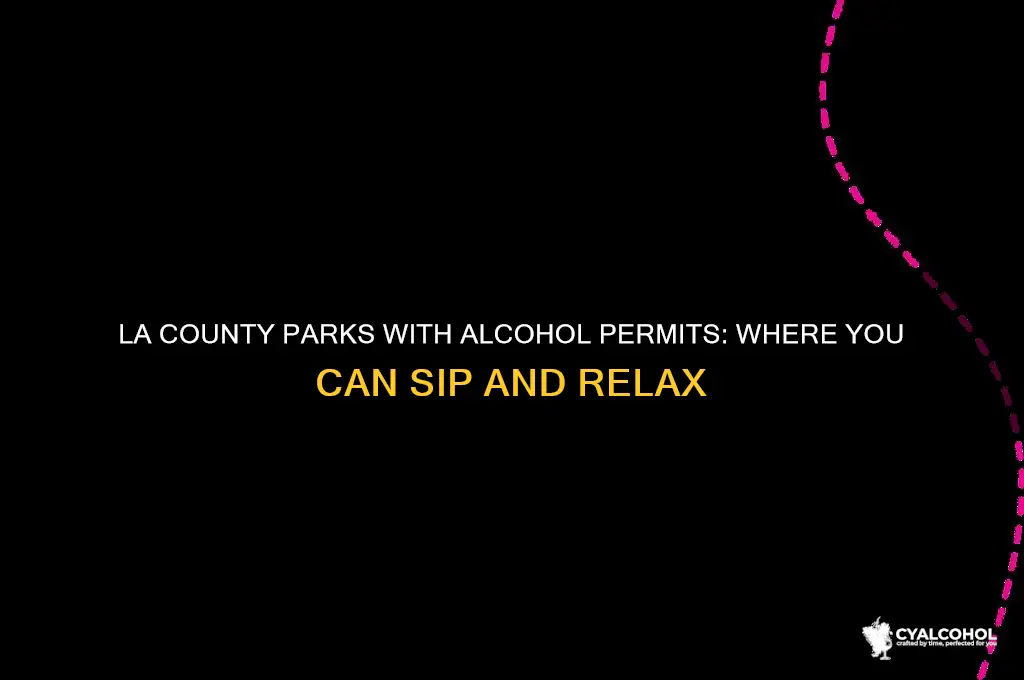 which la county parks allow alcohol