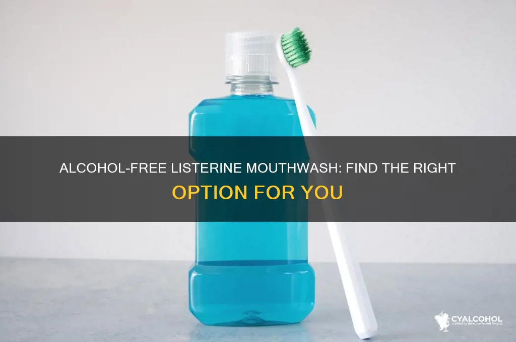 which listerine mouthwash is alcohol free
