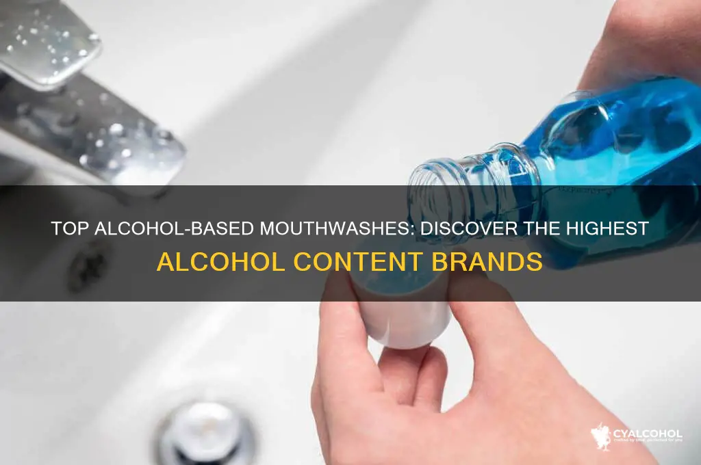 which mouthwash has hoghest alcohol rating