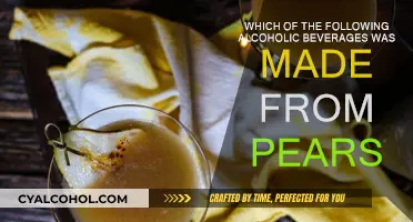 Pears and Alcohol: What's the Connection?