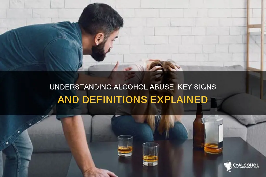 which of the following best describes alcohol abuse