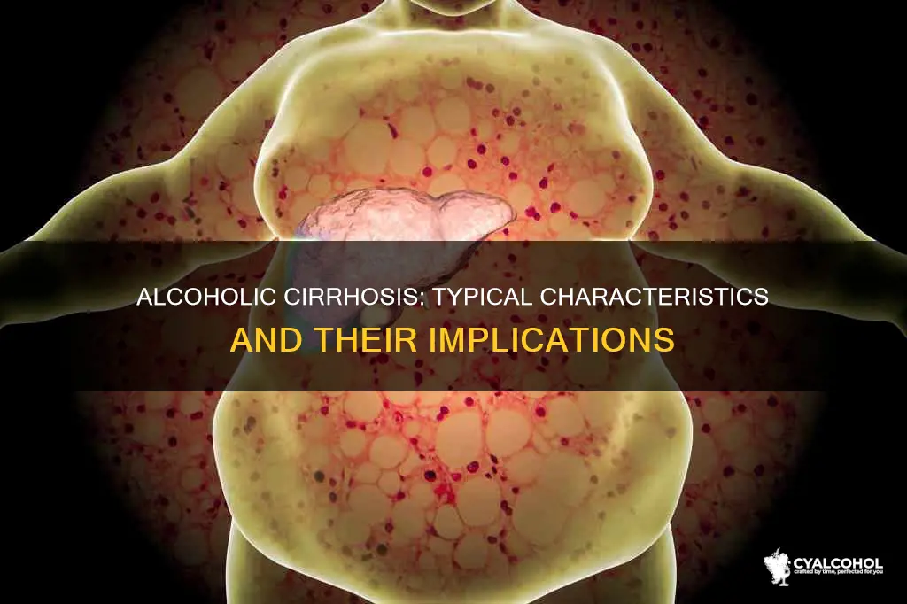 which of the following characteristics is typical of alcoholic cirrhosis