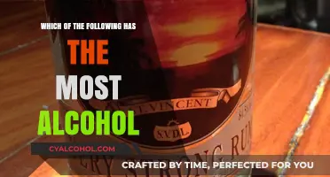 Unveiling the Strongest Drinks: Which Beverage Packs the Most Alcohol?