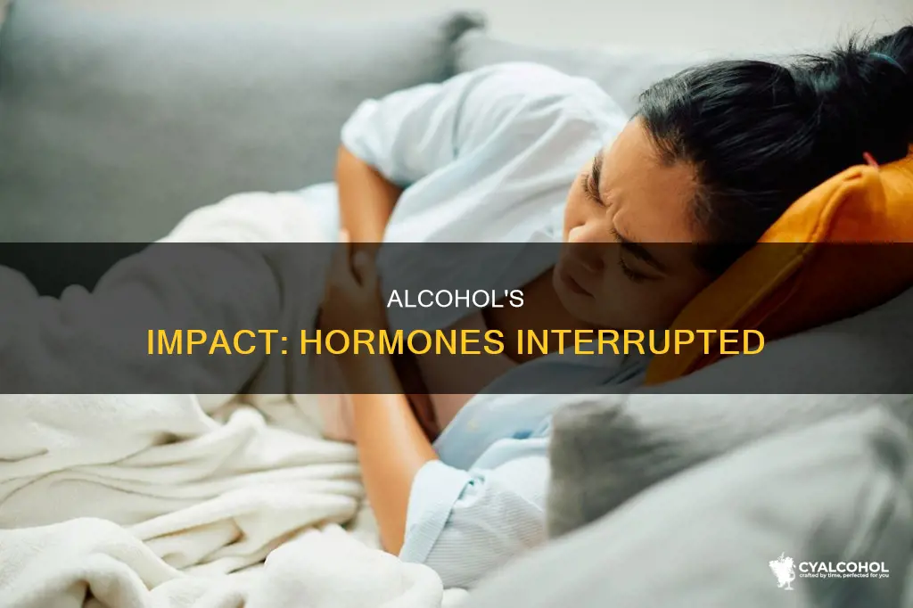 which of the following hormones does alcohol interfere with