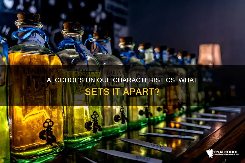 which of the following is a characteristic of alcohol