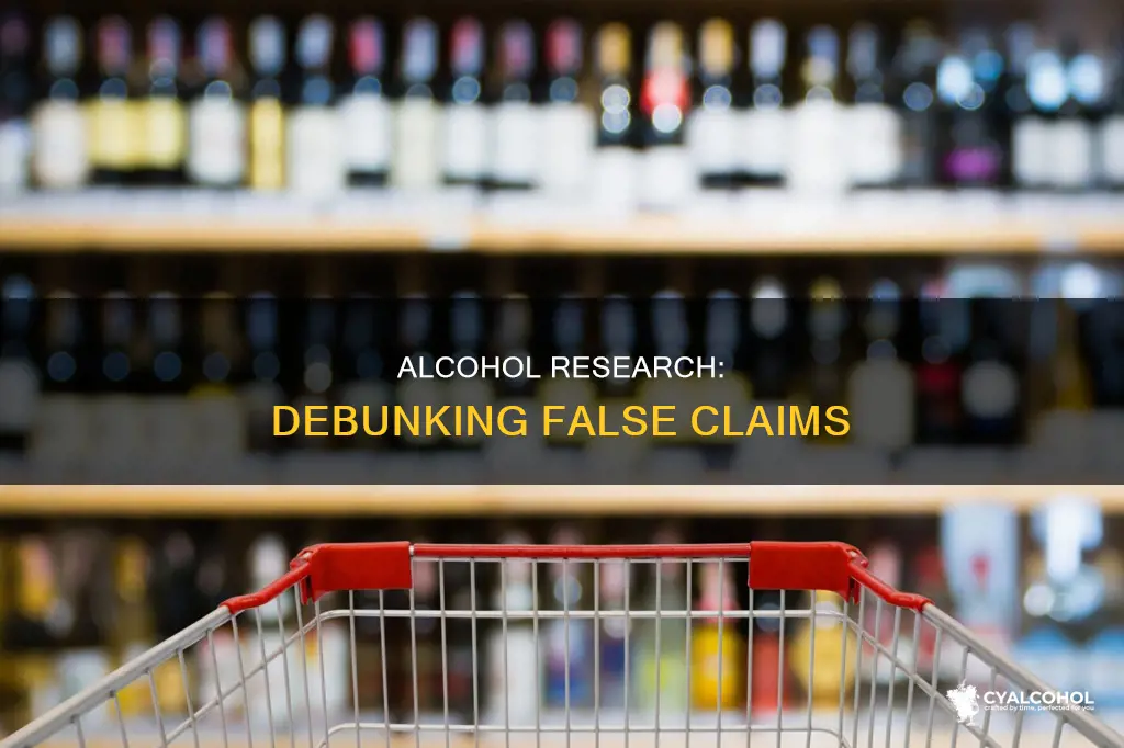 which of the following is false regarding research on alcohol