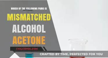 Alcohol and Acetone: A Mismatched Pair