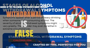 Alcohol Withdrawal: What's the False Statement?