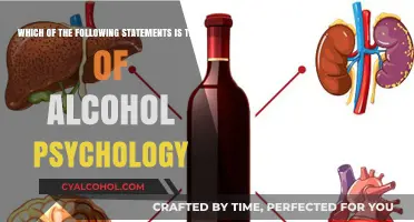 Alcohol's Psychological Impact: True Statements