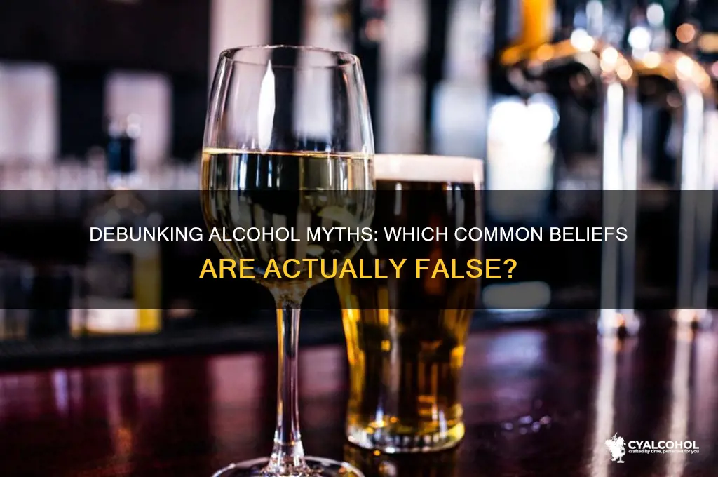 which of these statements about alcohol is false