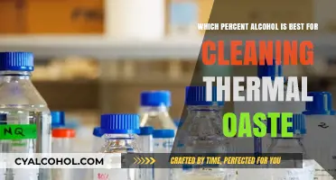 Alcohol Percentage for Cleaning Thermal Paste: 99% Works Best