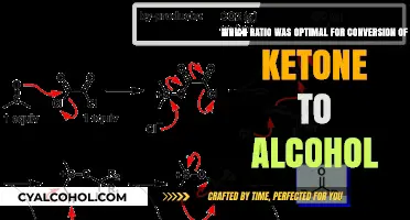 Ketone Conversion: Optimal Ratio for Alcohol Formation