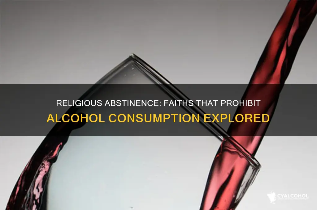 which religions prohibit consumption of alcohol