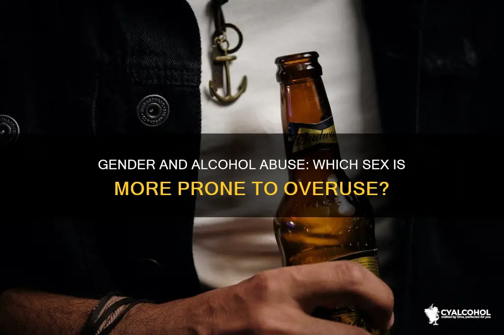 which sex is more likely to abuse alcohol