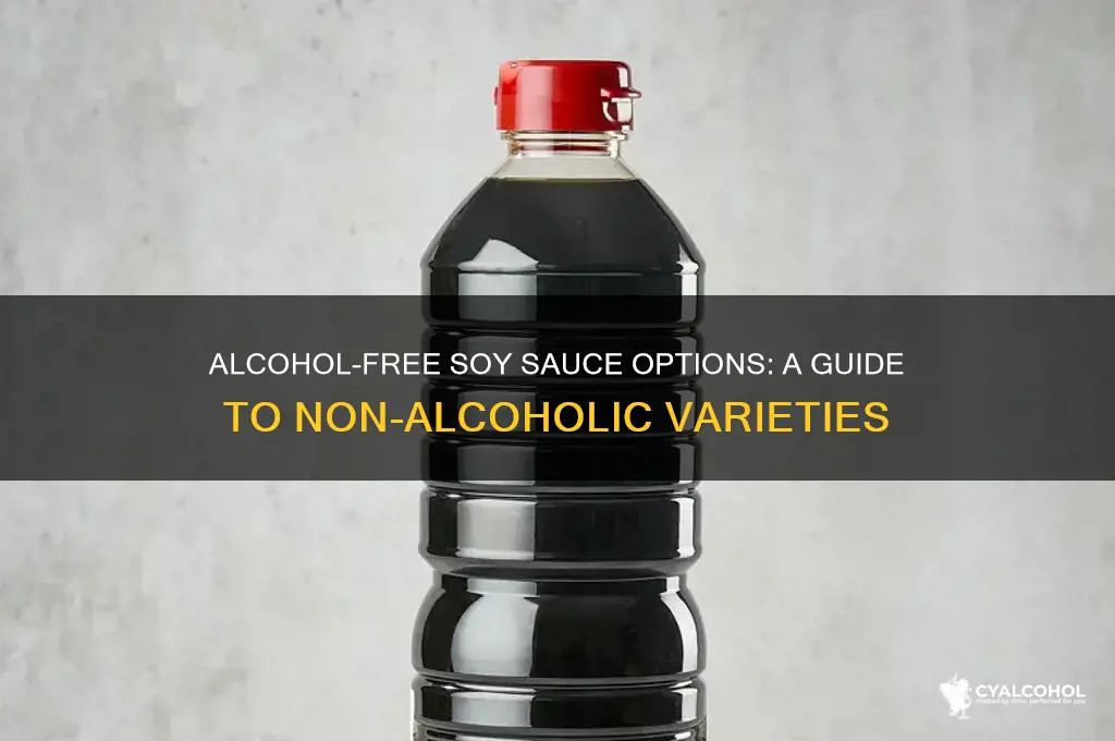 which soy sauce has no alcohol