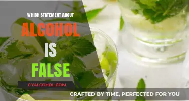 Debunking Alcohol Myths: Which Common Statement is Actually False?