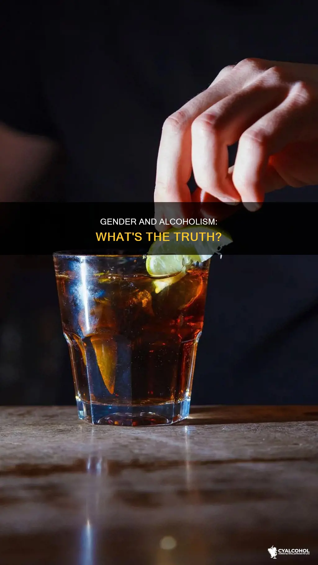 which statement about gender differences in alcoholism is true