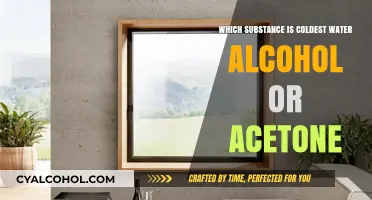 Water, Alcohol, or Acetone: Which Substance Reaches the Coldest Temperature?