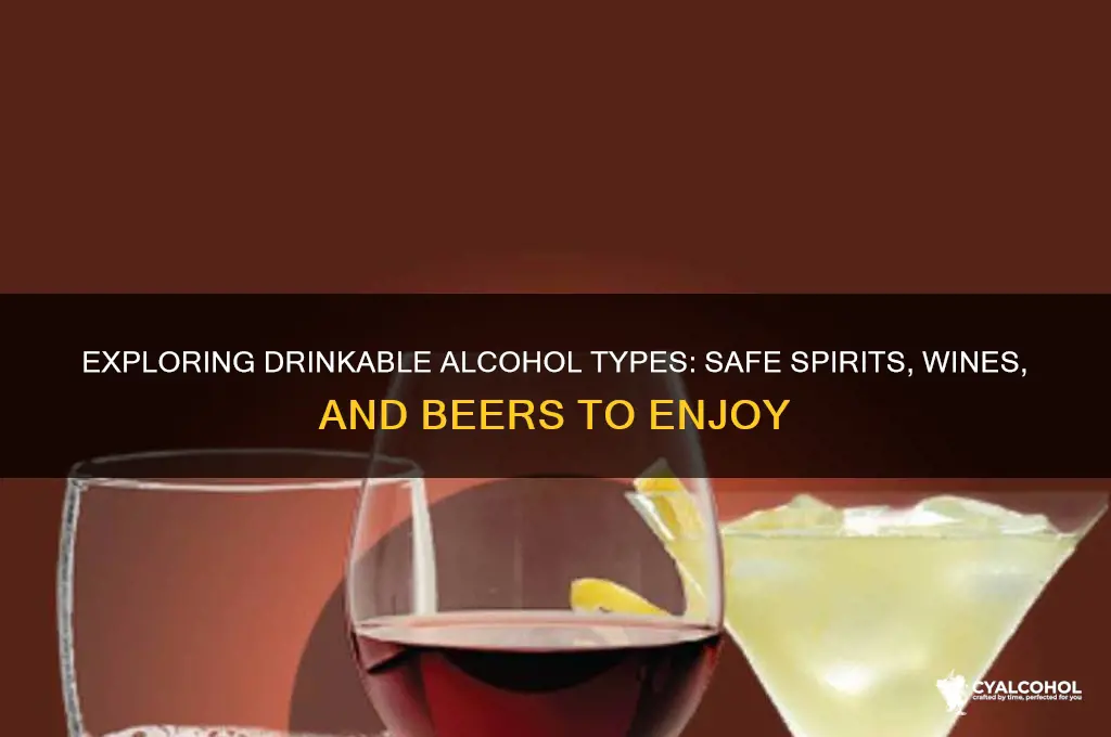 which type of alcohol is drinkable