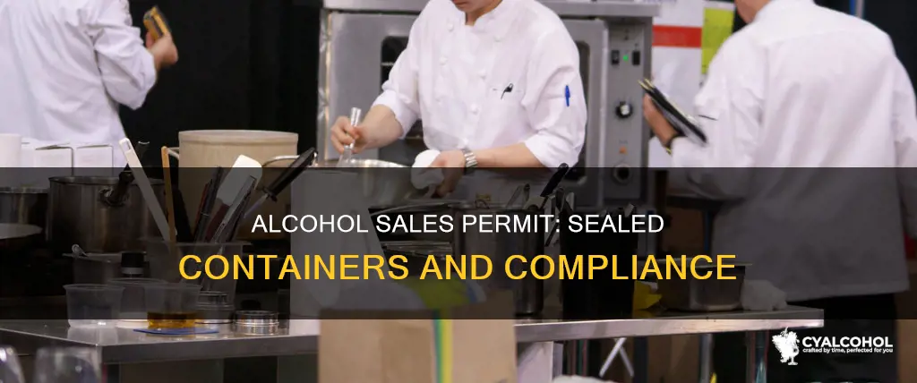 which type of permit authorizes the sale of sealed alcohol