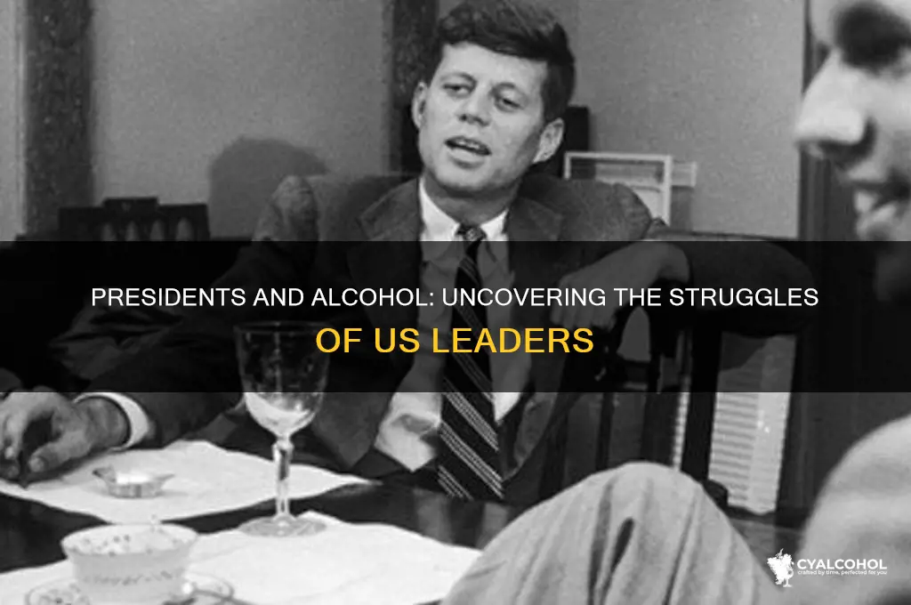 which us presidents had alcohol problems