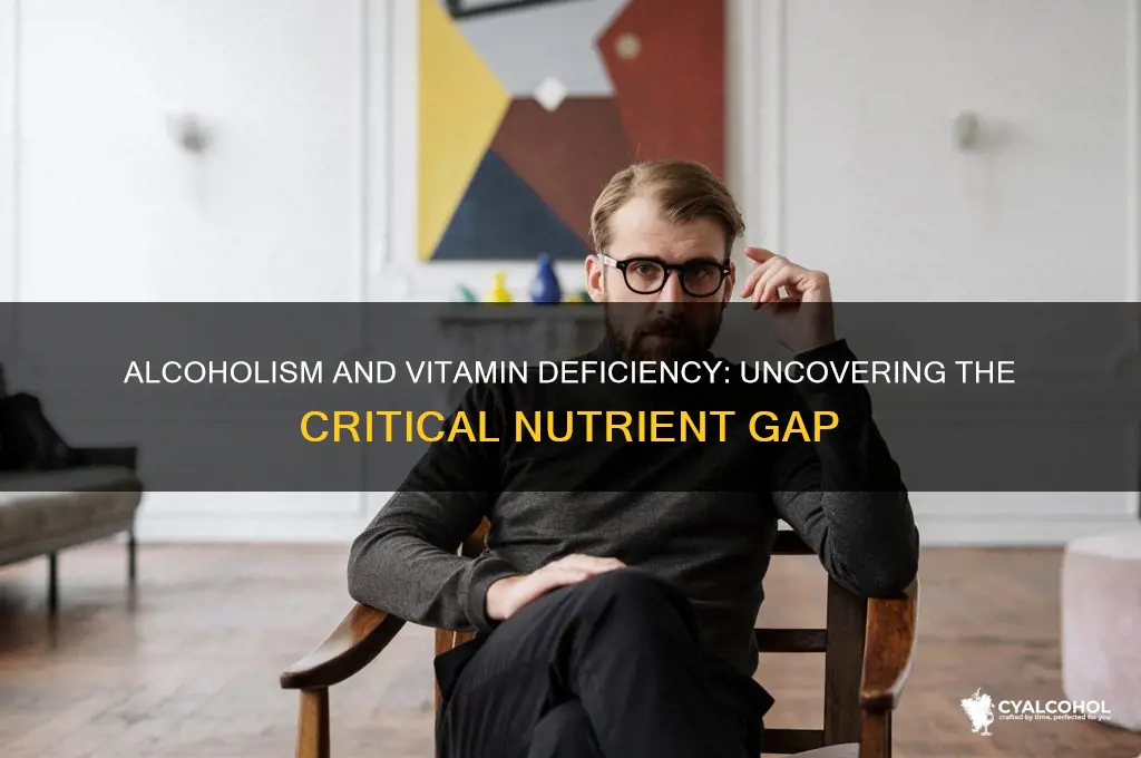 which vitamin is deficient in alcoholics