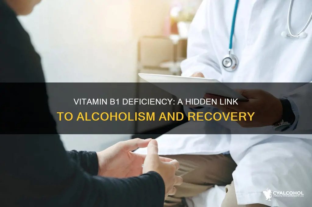 which vitamin is related to alcoholism