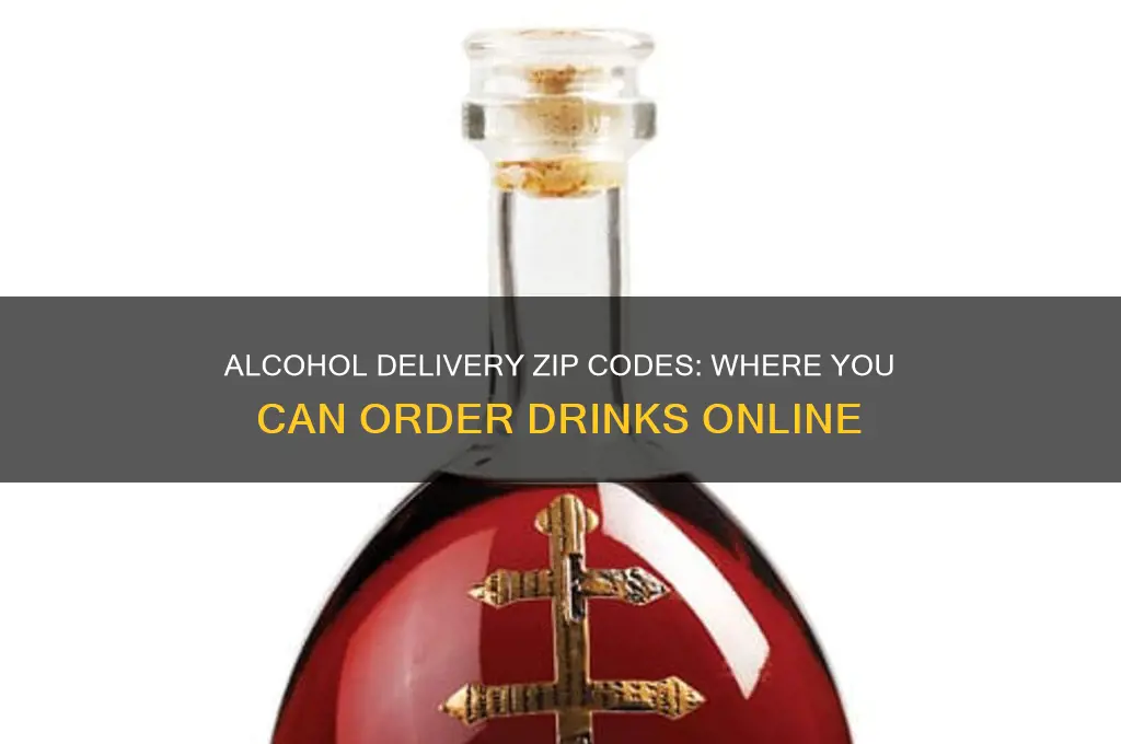 which zip codes allow alcohol delivery