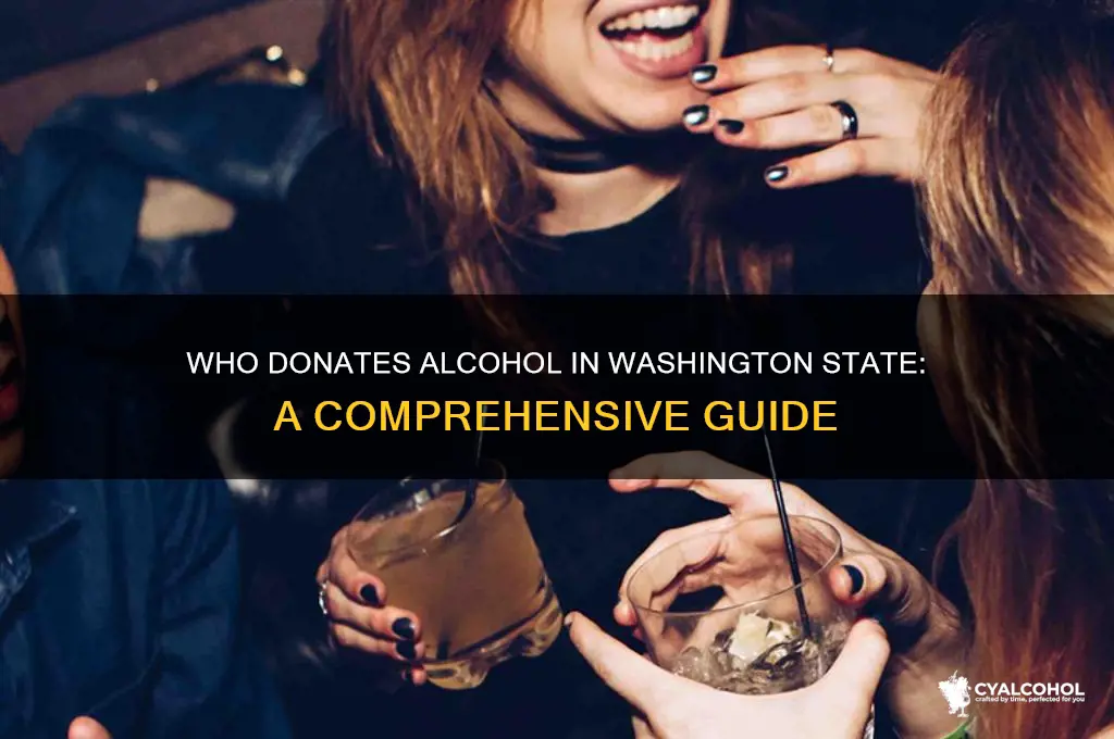 who donates alcohol in washington state