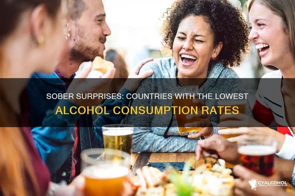 who has consumed the least amount of alcohol