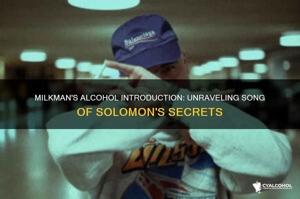 who introduces milkman to alcohol song of soloman