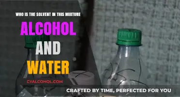 What's the Solvent: Alcohol-Water Mixture?
