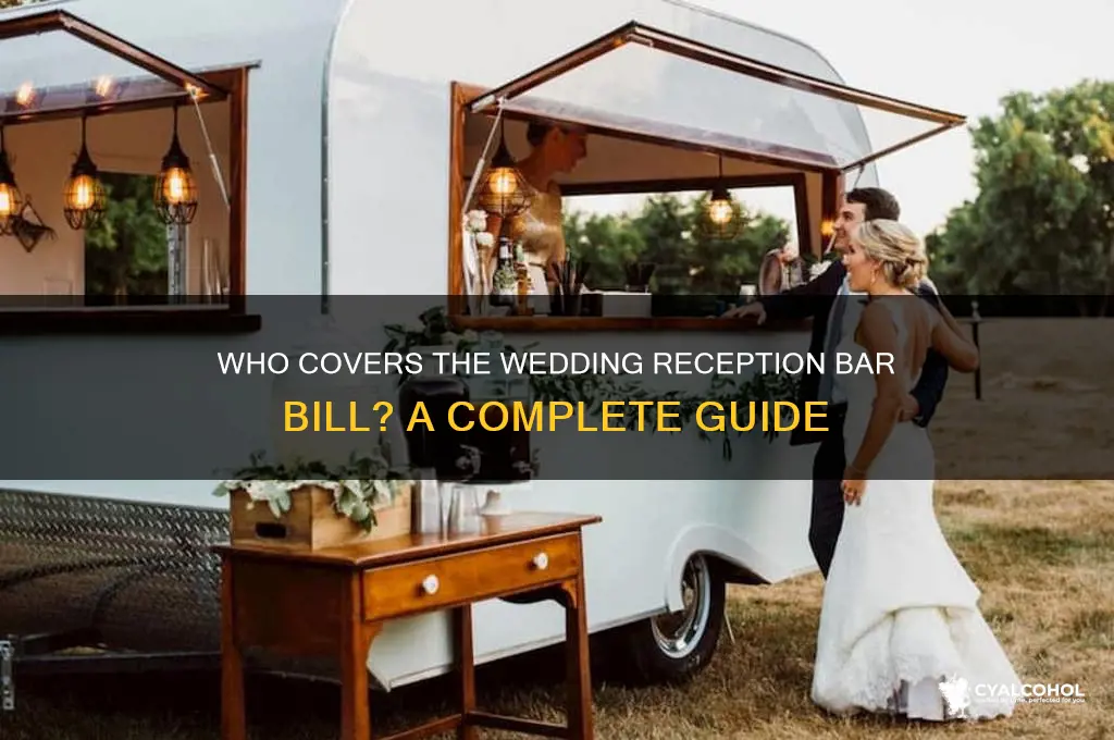 who pays for alcohol at a wedding reception