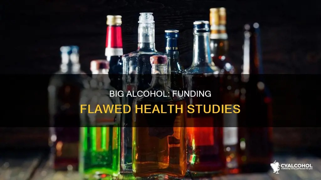 who pays for alcohol studies that show alchol is beneficial